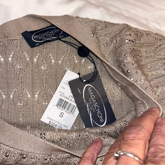 Magaschoni Cashmere & Silk Lightweight Knit Sweater - Picture 13 of 15